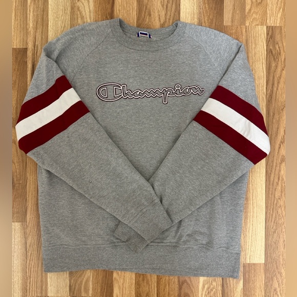 Champion Stripe Sweater - Red